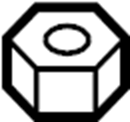 View 9XG113301M Frame nut.  Full-Sized Product Image