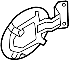 View GS3L42410A Fuel Filler Door (Front) Full-Sized Product Image