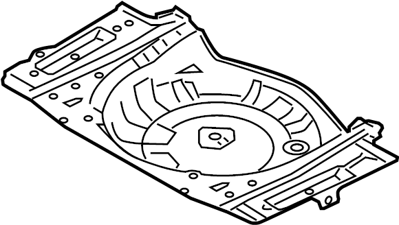 View GS3L53751A Floor Pan (Rear) Full-Sized Product Image