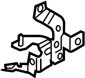 View GHP961470 A/C Refrigerant Line Bracket (Upper) Full-Sized Product Image