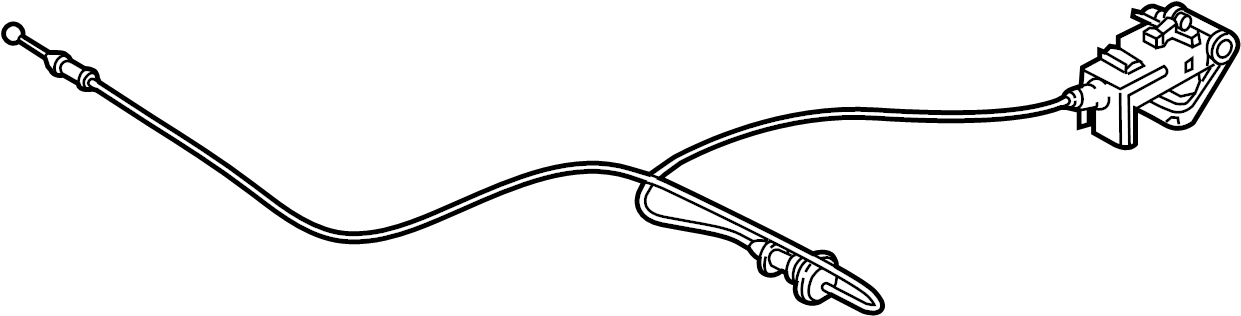 View GHP956720A Hood Release Cable Full-Sized Product Image
