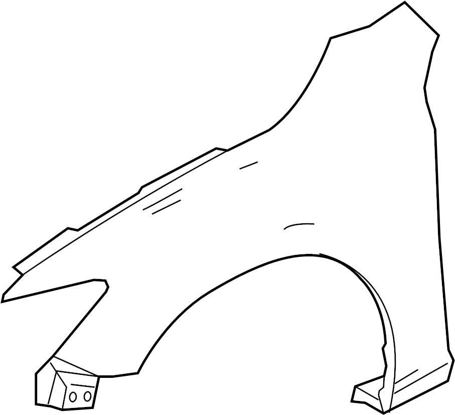 View GHP952111A Fender (Right, Front) Full-Sized Product Image