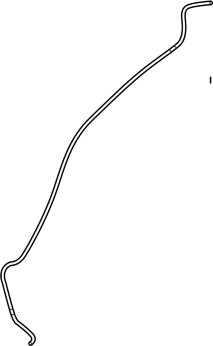 View GHR167500 Windshield Washer Hose (Upper) Full-Sized Product Image