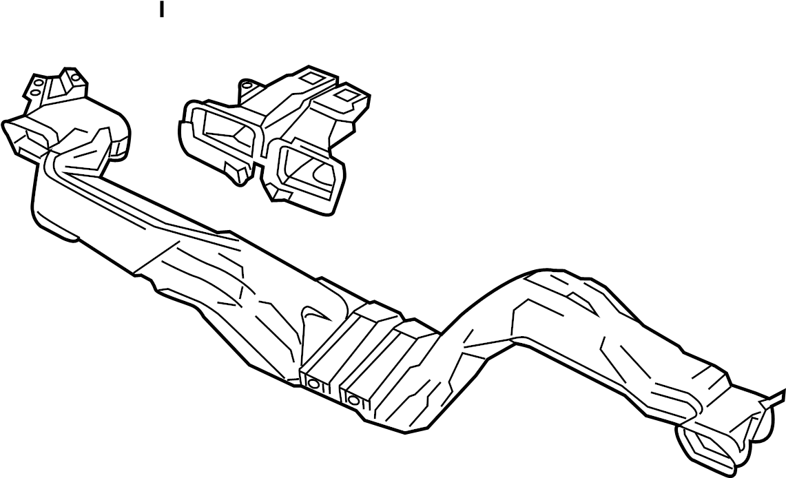 View GMG56494YA Instrument Panel Air Duct (Upper) Full-Sized Product Image