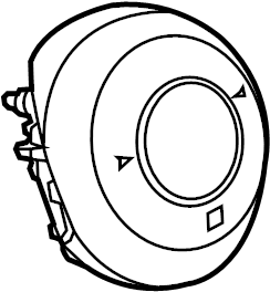 View GJR957K00A Steering Wheel Air Bag Full-Sized Product Image