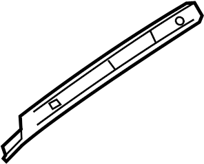 View GHP971251 Rail, Roof - Outer. Roof Rail reinforcement. (Right) Full-Sized Product Image
