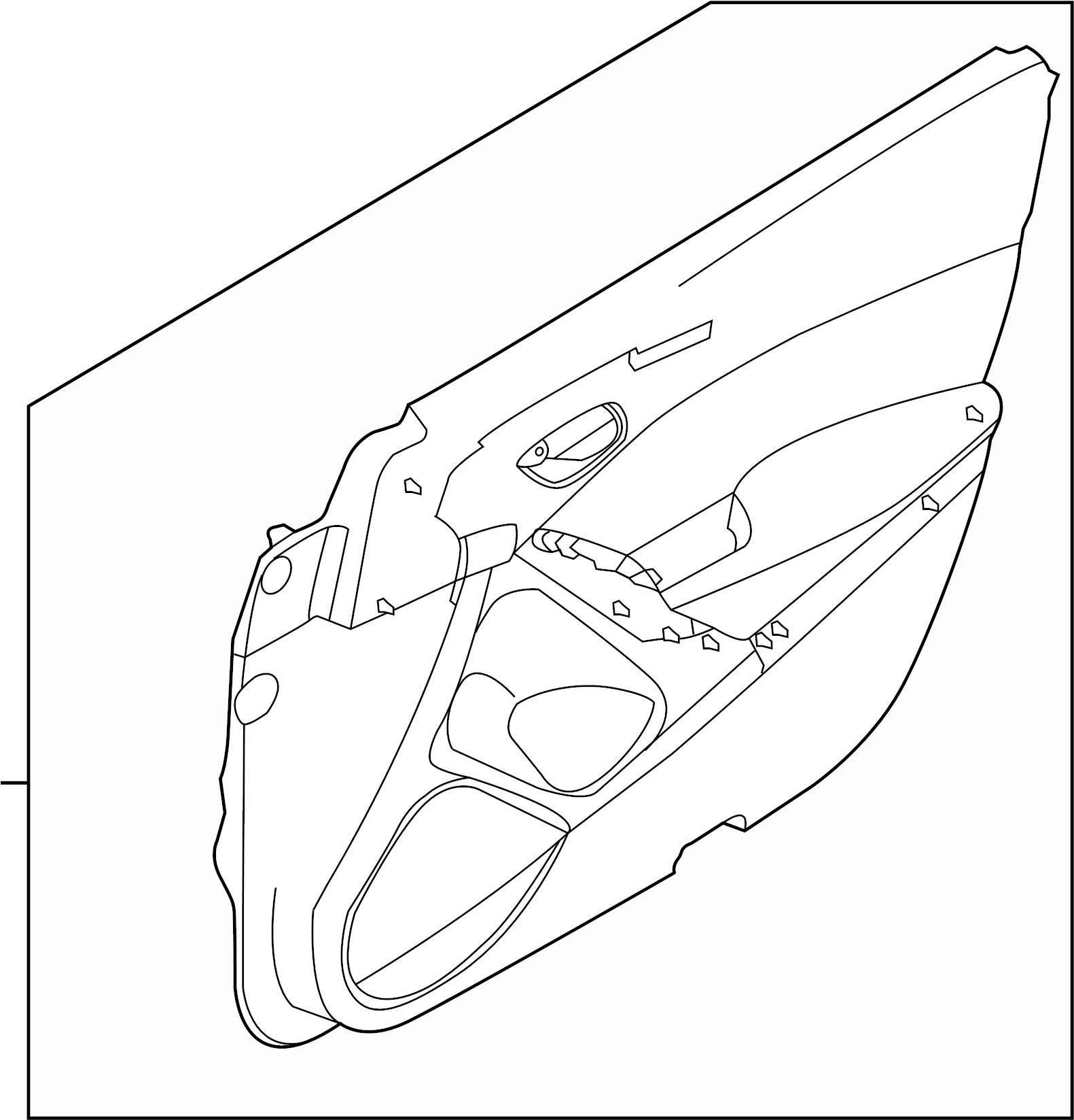 View GJS368450M01 Door Interior Trim Panel (Left) Full-Sized Product Image