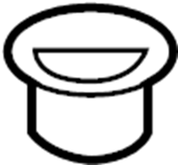 View BBM456051 Quarter panel hole cover.  Full-Sized Product Image