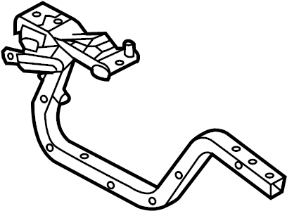 View B61T-52-710 HINGE(R), TRUNK LID Full-Sized Product Image