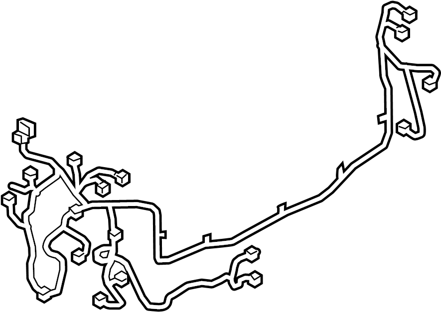 View GJR967150 Parking Aid System Wiring Harness (Rear) Full-Sized Product Image