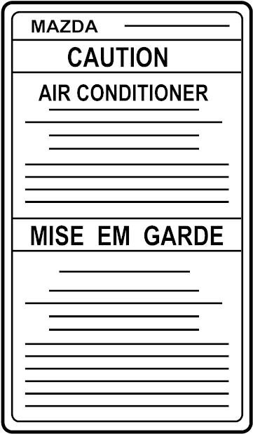 View FE0161439 A/C System Information Label Full-Sized Product Image