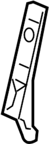 View F19750041 Bumper Cover Bracket (Right, Front, Lower) Full-Sized Product Image