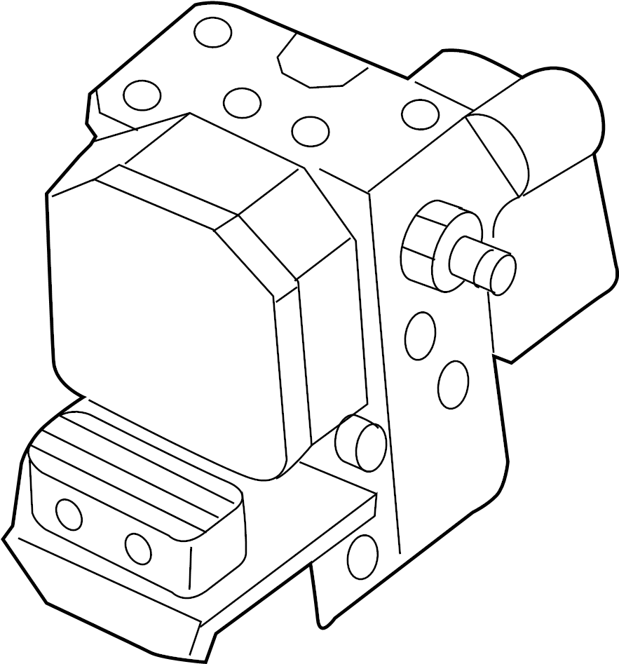 View F1Y1437A0 ABS Hydraulic Assembly Full-Sized Product Image