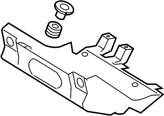 View N3H3133C0D Air inlet shield. INSULATOR.  Full-Sized Product Image