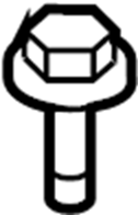 View 997301025 Engine Mount Bolt Full-Sized Product Image