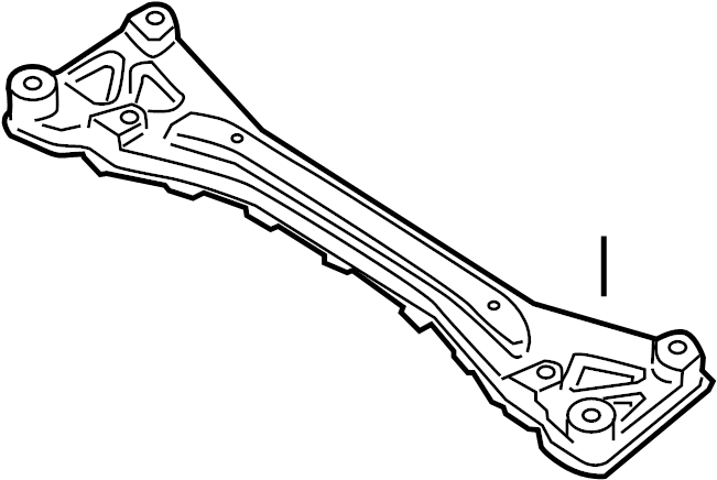 View F15134H90A Suspension Subframe Crossmember Full-Sized Product Image