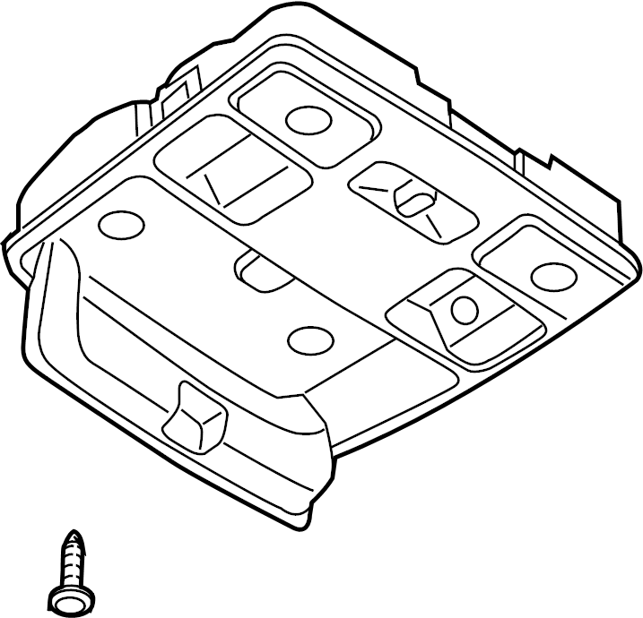 View GK2A69970H77 Overhead Console Full-Sized Product Image