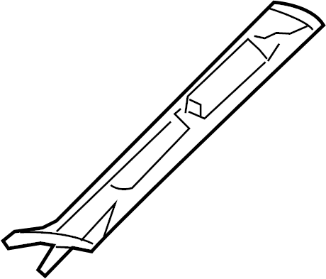 View F15268170D77 Body A-Pillar Trim Panel Full-Sized Product Image