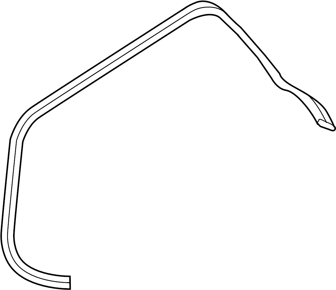 View F15150611B Back Glass Reveal Molding (Rear, Upper) Full-Sized Product Image