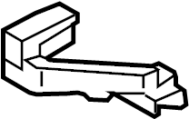 View C23550161B Bumper Cover Support Rail (Left, Front, Lower) Full-Sized Product Image