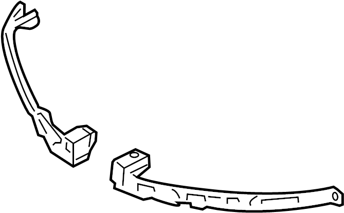 View C29150151E Bumper Cover Bracket (Right, Front, Lower) Full-Sized Product Image