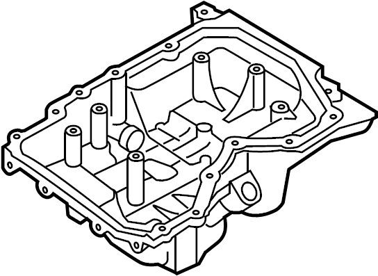 View L3N510400C Engine Oil Pan Full-Sized Product Image