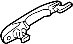 View C24373410J33 Handle LEFT LEFT (L), Outer - R. Door.  Full-Sized Product Image