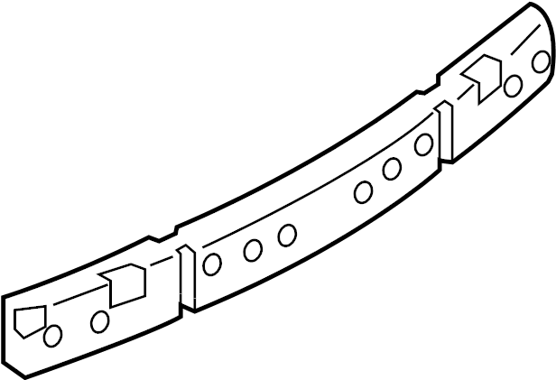 View CC4350311A Bumper Impact Absorber (Rear) Full-Sized Product Image