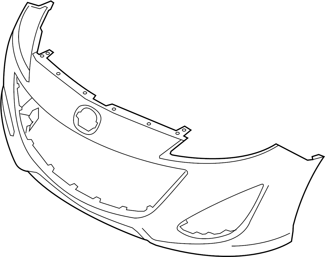 View C51350031BBB Bumper Cover (Front, Upper) Full-Sized Product Image