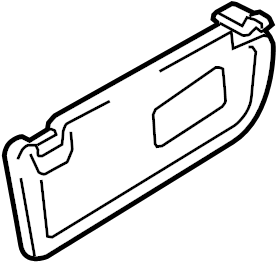 View CC4369320D75 Sun Visor (Left) Full-Sized Product Image
