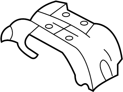 View C2355365ZA Floor Pan Crossmember Bracket (Front, Rear) Full-Sized Product Image