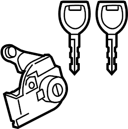 View BAY876220 Door Lock Cylinder (Left) Full-Sized Product Image
