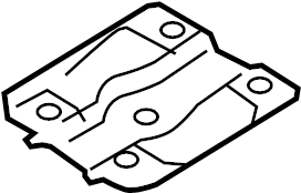 View BP4K288C1C Suspension Subframe Reinforcement Bracket Full-Sized Product Image