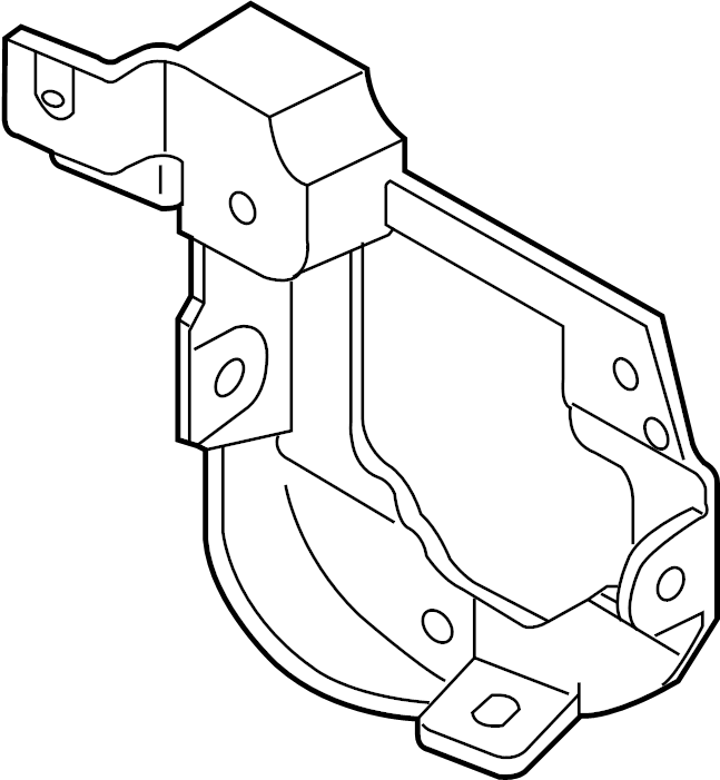 View GP9A51694B Bracket. Fog Lamp. Mount Bracket. (Left, Front) Full-Sized Product Image