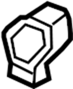 View C23561477 A/C Refrigerant Line Clip (Upper, Lower) Full-Sized Product Image