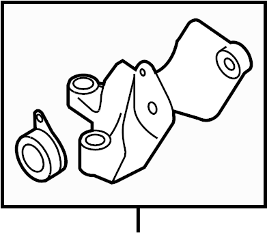 View L2303908YD BRACKET NO.4, ENGINE. Side mount BRACKET.  Full-Sized Product Image