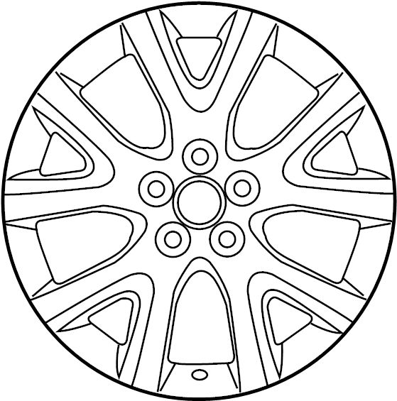 View 9965127580 Wheel, alloy. Wheel, Disc - ALUMI.  Full-Sized Product Image