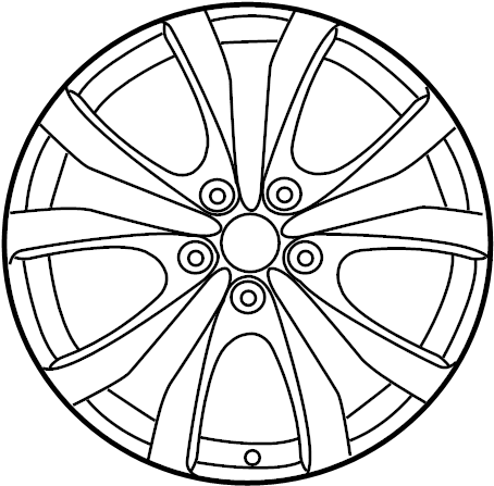 View 9965157580 Wheel, alloy. Wheel, Disc - ALUMI.  Full-Sized Product Image