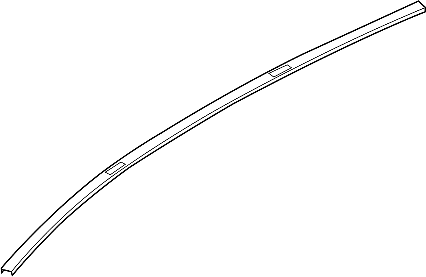 View EG21509H0D MOULDING, Roof. Roof Molding. (Right) Full-Sized Product Image