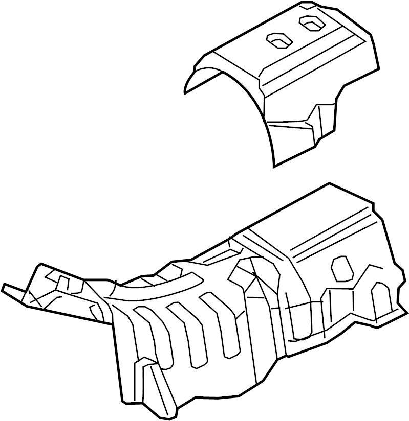 View KD5356410A Center shield. Insulator, Heat. (Front) Full-Sized Product Image