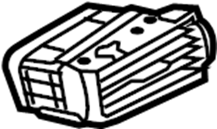 View KF696491XB02 Dashboard Air Vent (Lower) Full-Sized Product Image