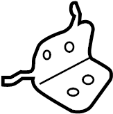 View KD455778X Seat Belt Lap and Shoulder Belt Bracket Full-Sized Product Image
