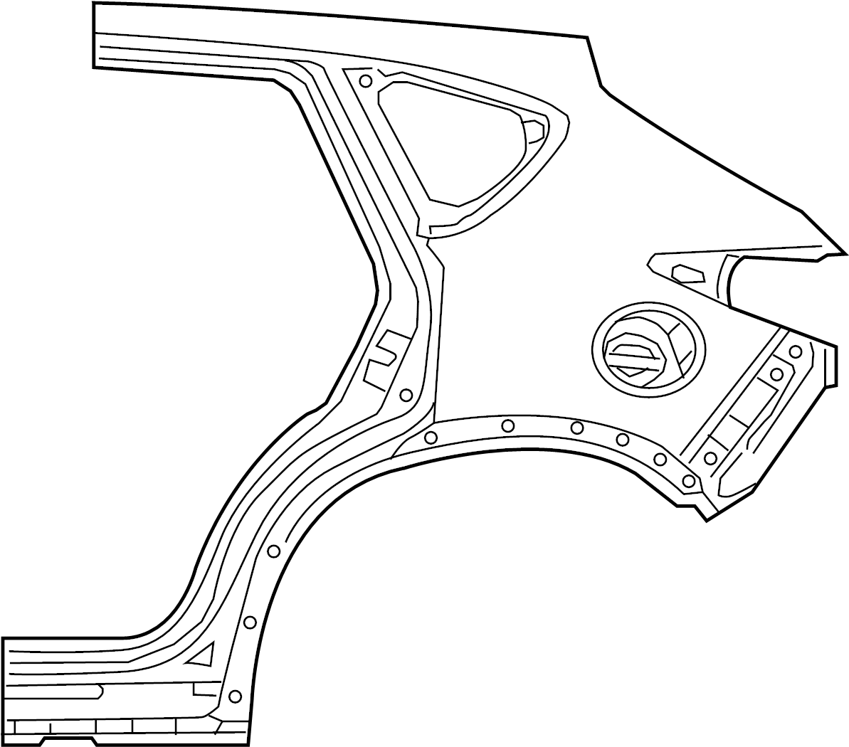 View KDY370410C Quarter Panel (Right, Front, Rear) Full-Sized Product Image