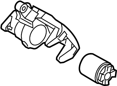 View K0112671XA Disc Brake Caliper (Left) Full-Sized Product Image
