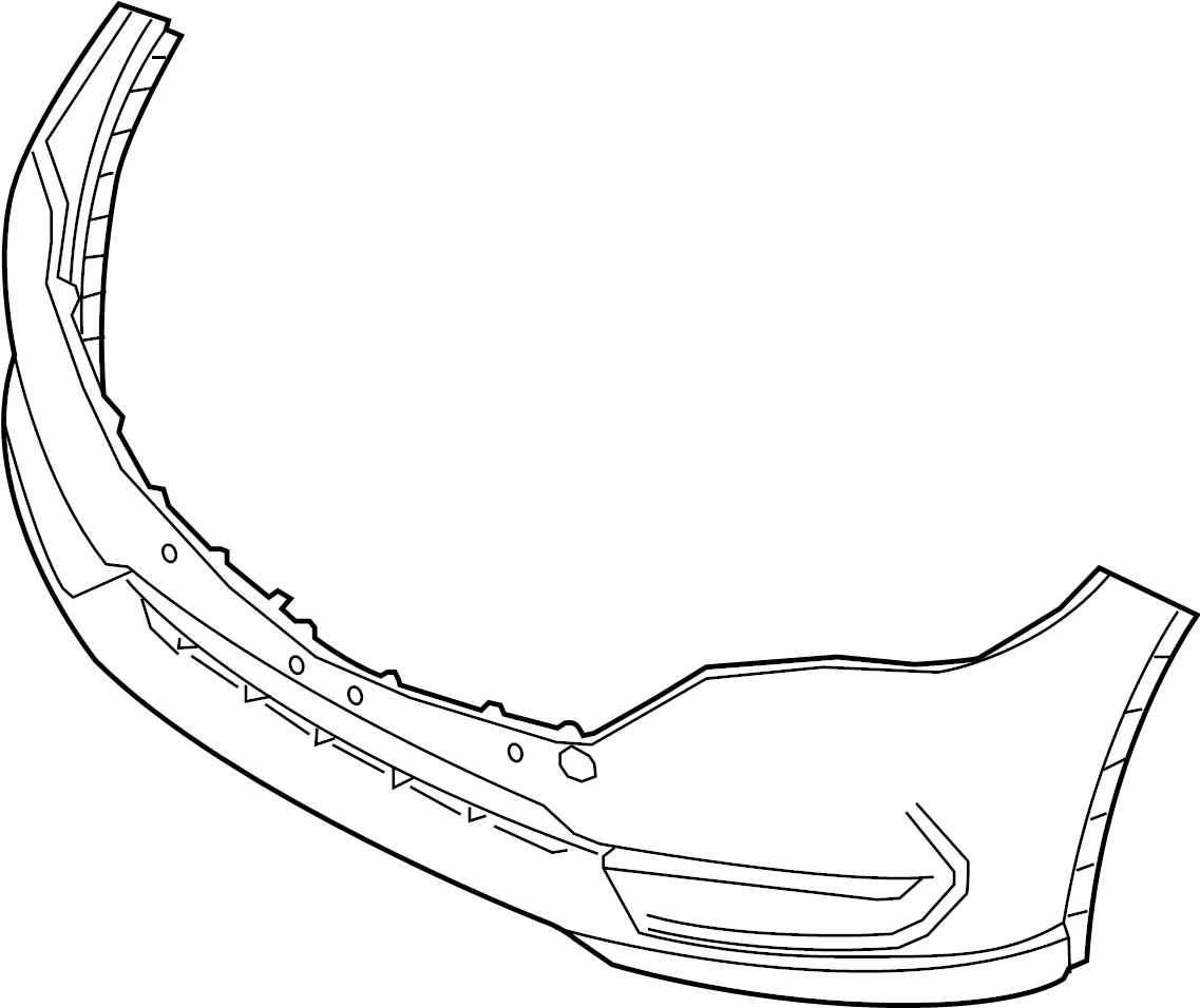 View KL2F50031BB Bumper Cover (Front, Upper) Full-Sized Product Image