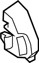 View KB7W56J13A Fender Seal (Left, Rear, Lower) Full-Sized Product Image