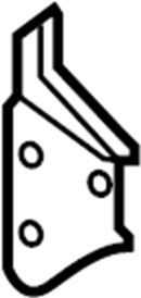 View KD535412XA Bracket. (Left, Front, Rear) Full-Sized Product Image