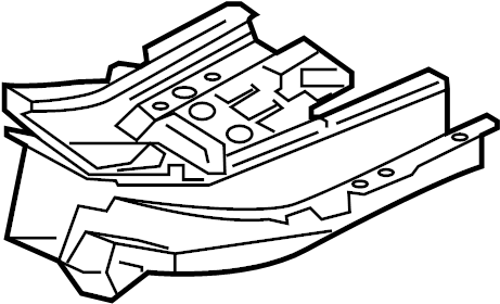 View KB7W53390A Frame Side Member Reinforcement (Right, Front, Rear) Full-Sized Product Image