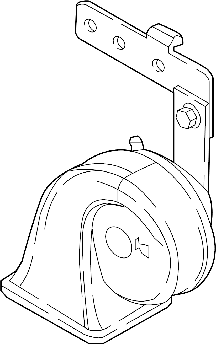 View K1236678YA HORN.  Full-Sized Product Image