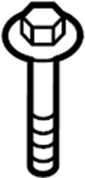 View 9YA02A608C BOLT. Duct.  Full-Sized Product Image